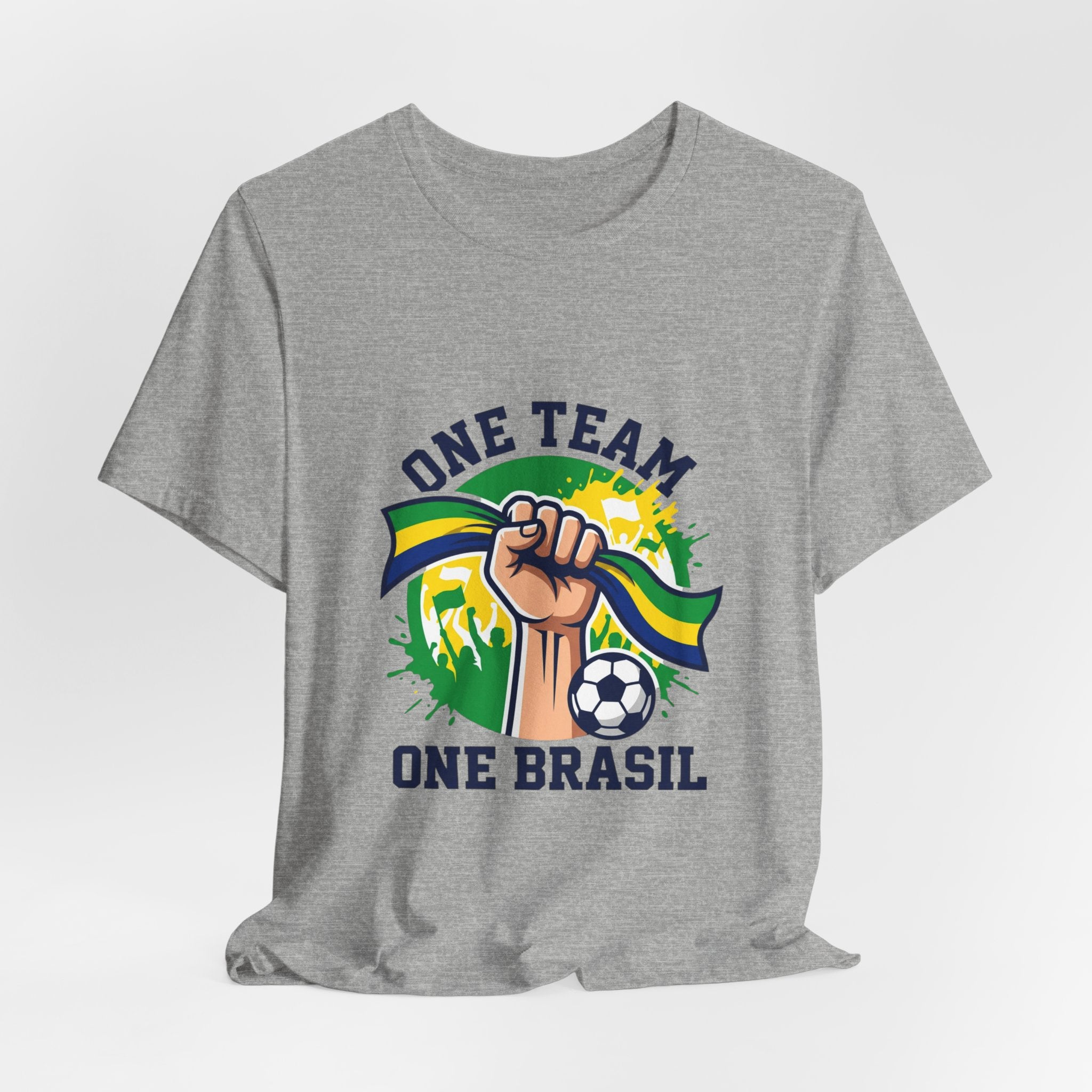 One Team One Brasil T-Shirt | Brazil Soccer, Country Pride, Retro Supporters