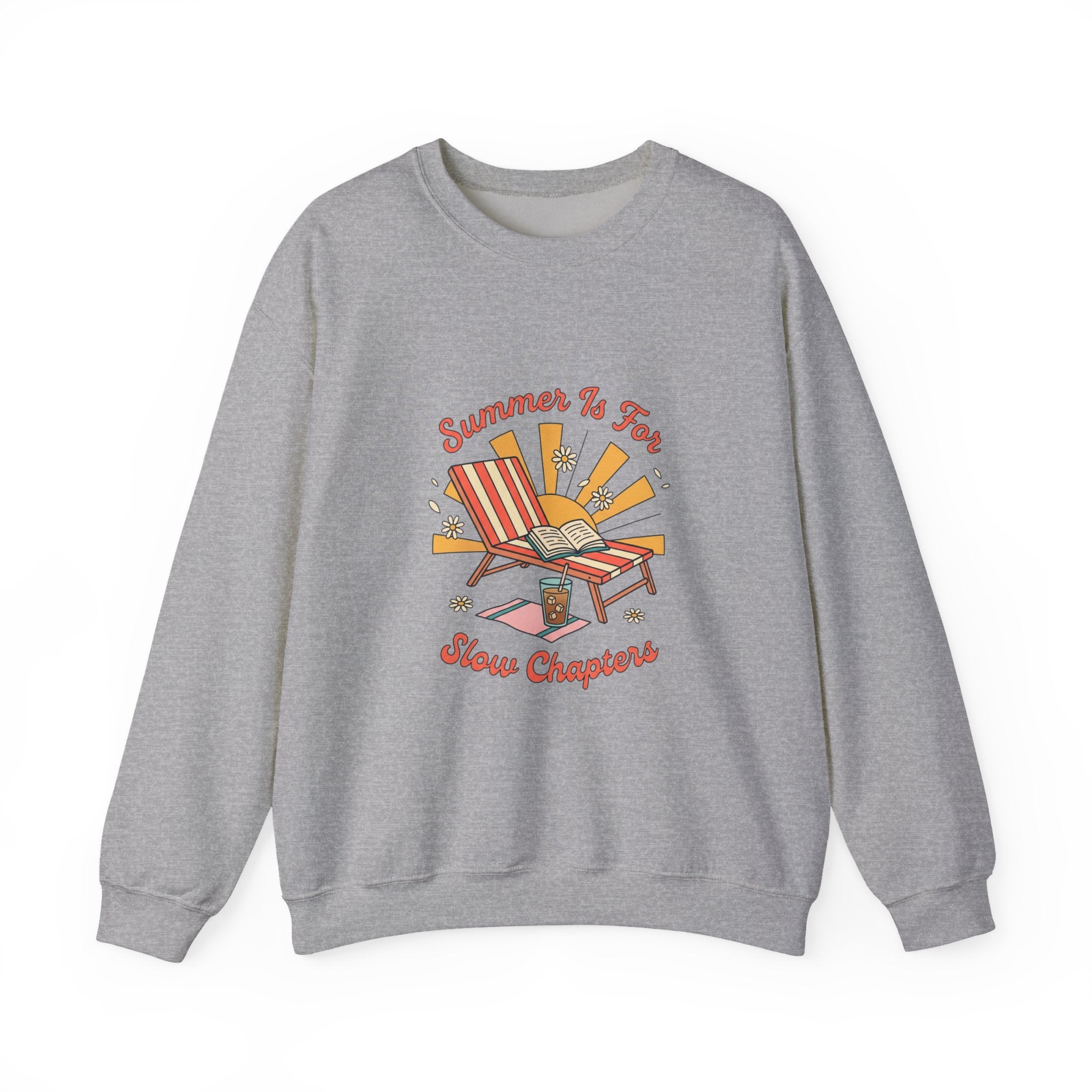 Summer Is For Slow Chapters Crewneck, summer aesthetic, retro coastal vibes