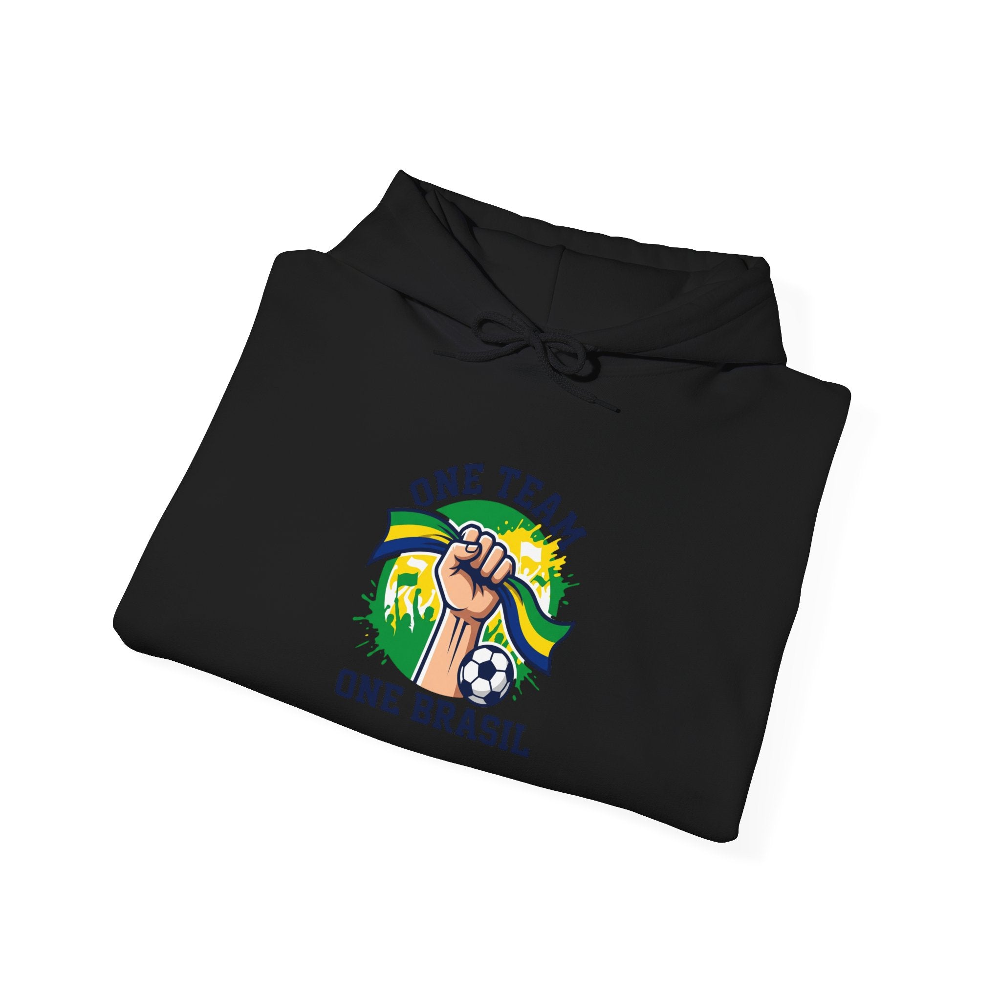 One Team One Brasil Hoodie | country pride, retro soccer