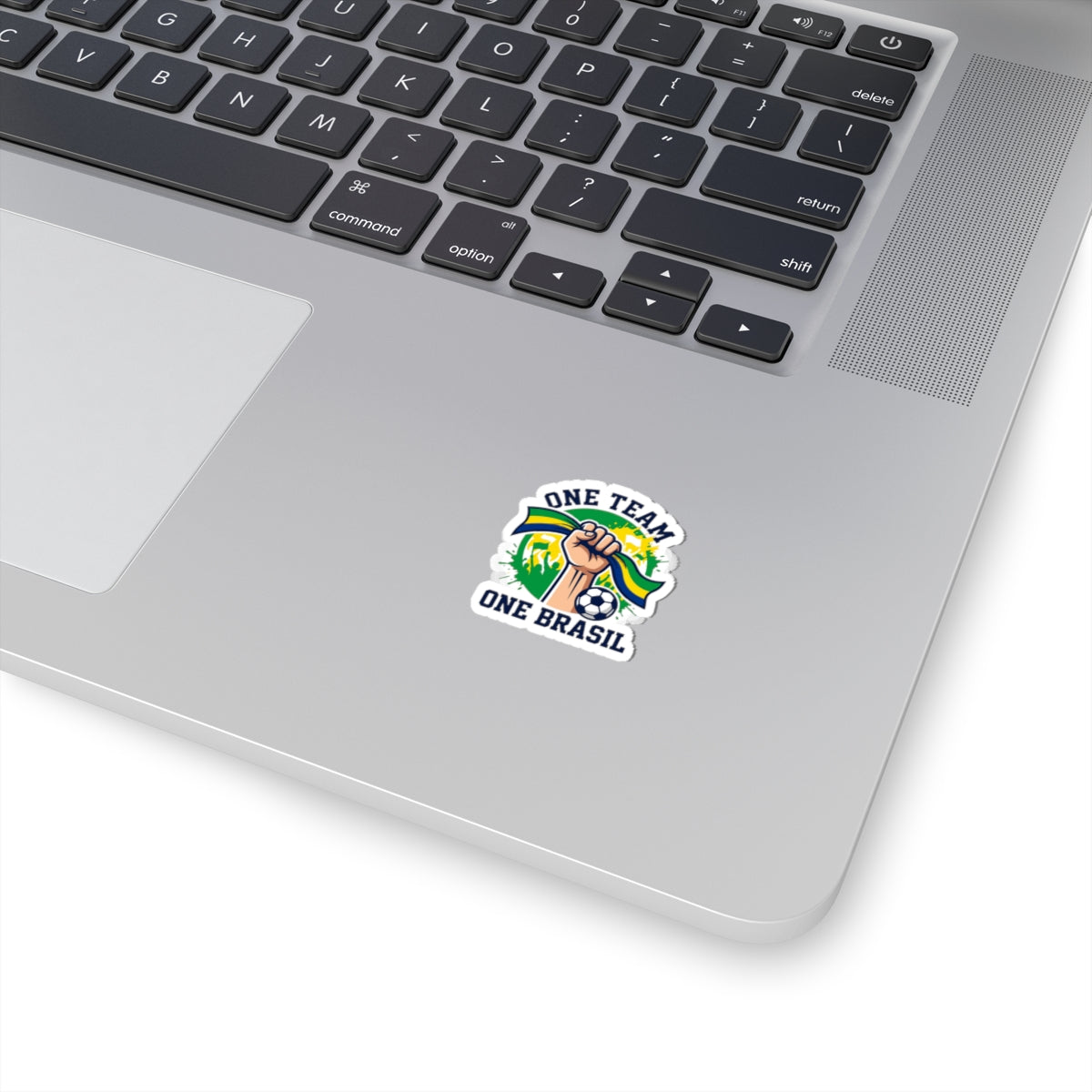 One Team One Brasil Sticker | country pride, retro soccer