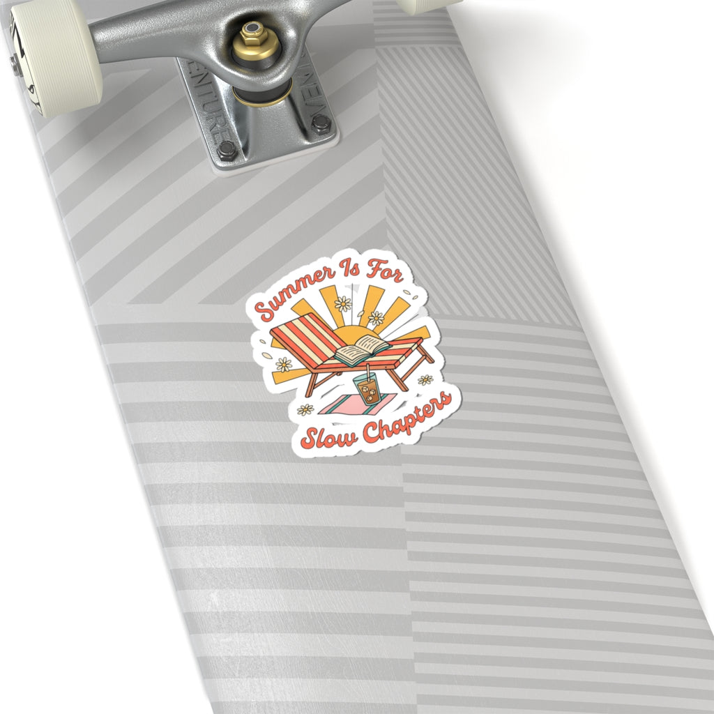 Summer Is For Slow Chapters Sticker | summer aesthetic, pastel coastal vibes