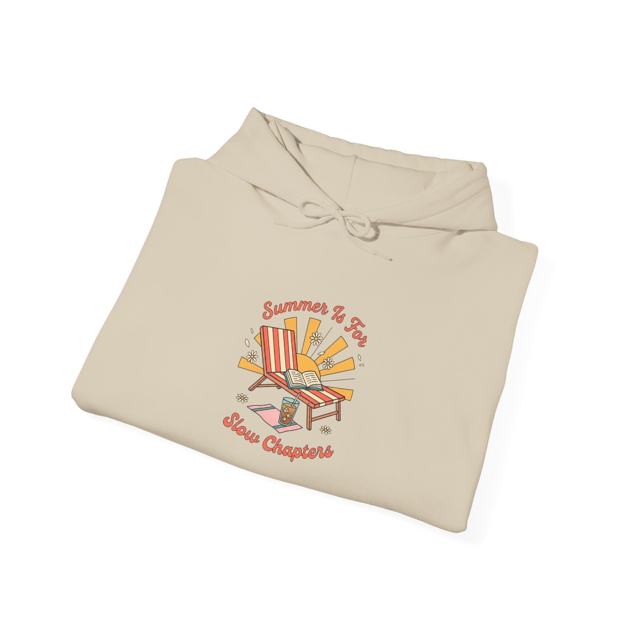 Sunny Beach Chair Illustration Hoodie | summer aesthetic, coastal vibes