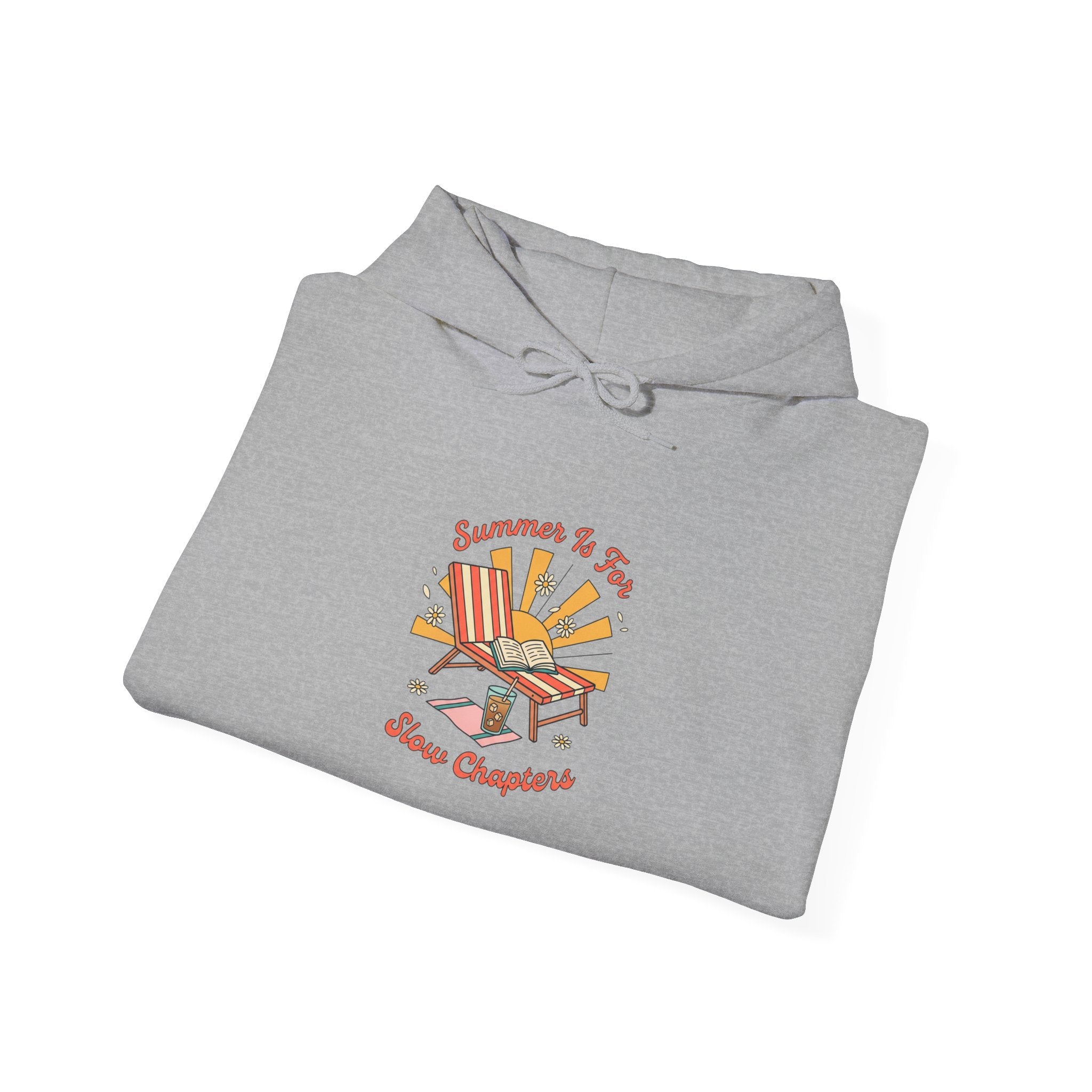 Sunny Beach Chair Illustration Hoodie | summer aesthetic, coastal vibes