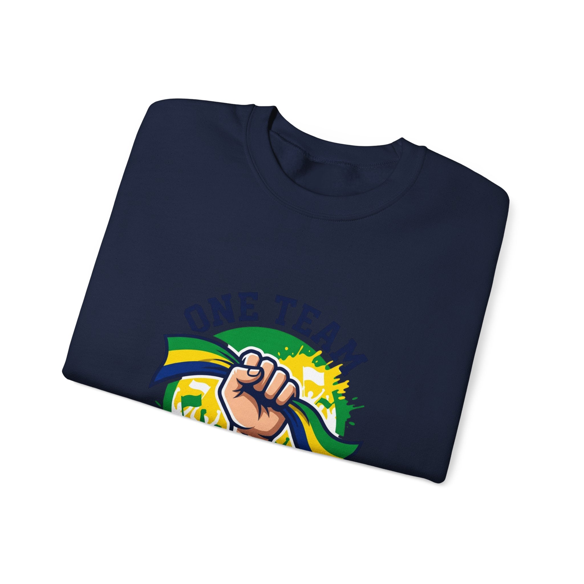 One Team One Brasil Sweatshirt | country pride, retro soccer
