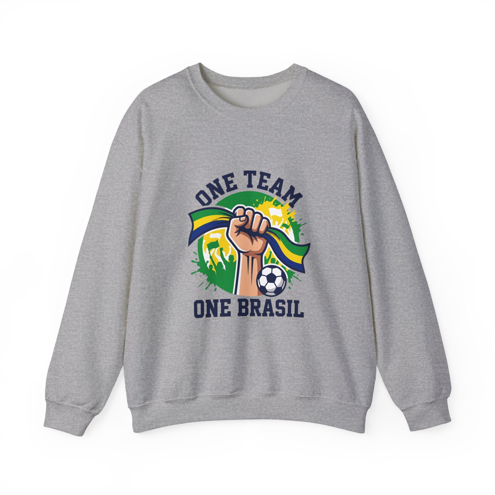 One Team One Brasil Sweatshirt | country pride, retro soccer