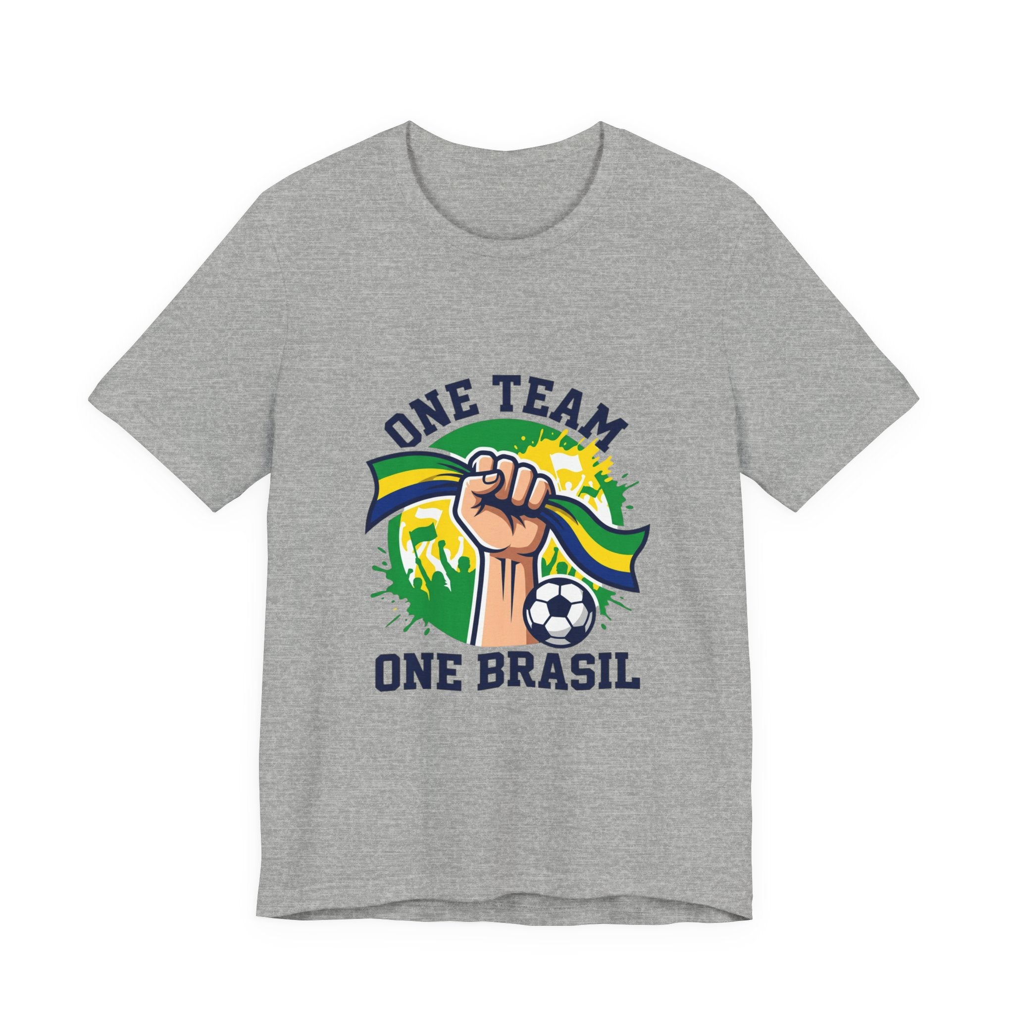 One Team One Brasil T-Shirt | Brazil Soccer, Country Pride, Retro Supporters