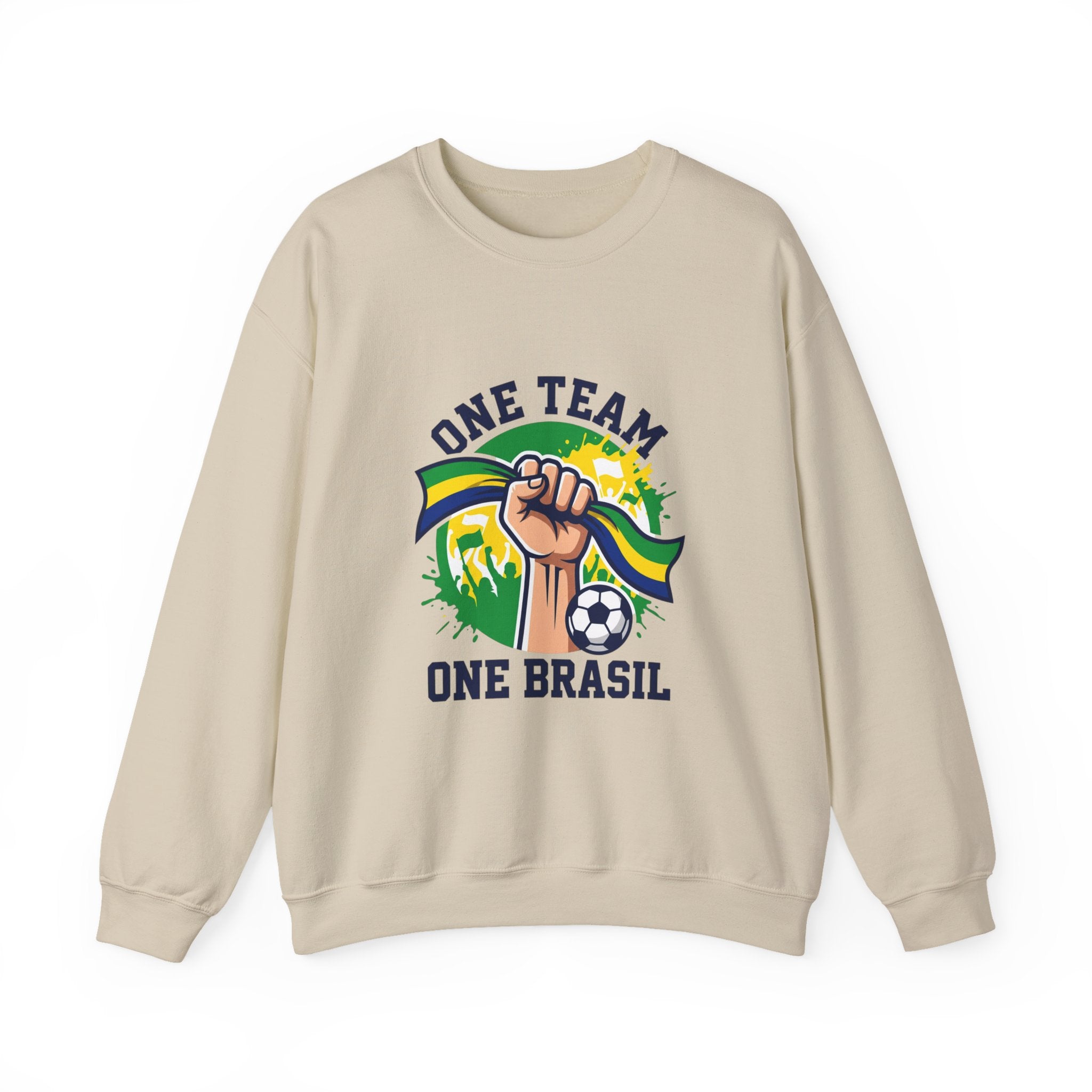 One Team One Brasil Sweatshirt | country pride, retro soccer