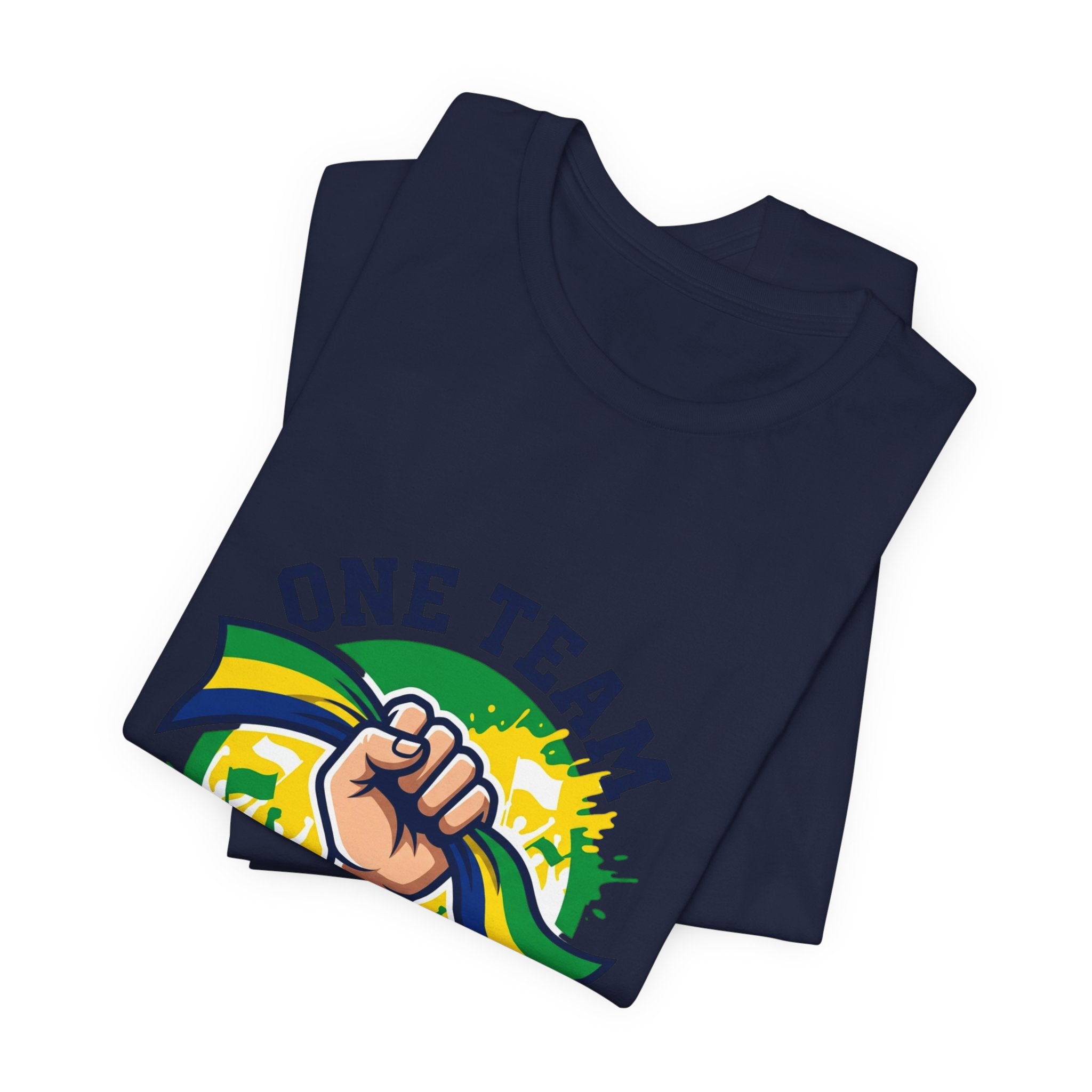 One Team One Brasil T-Shirt | Brazil Soccer, Country Pride, Retro Supporters
