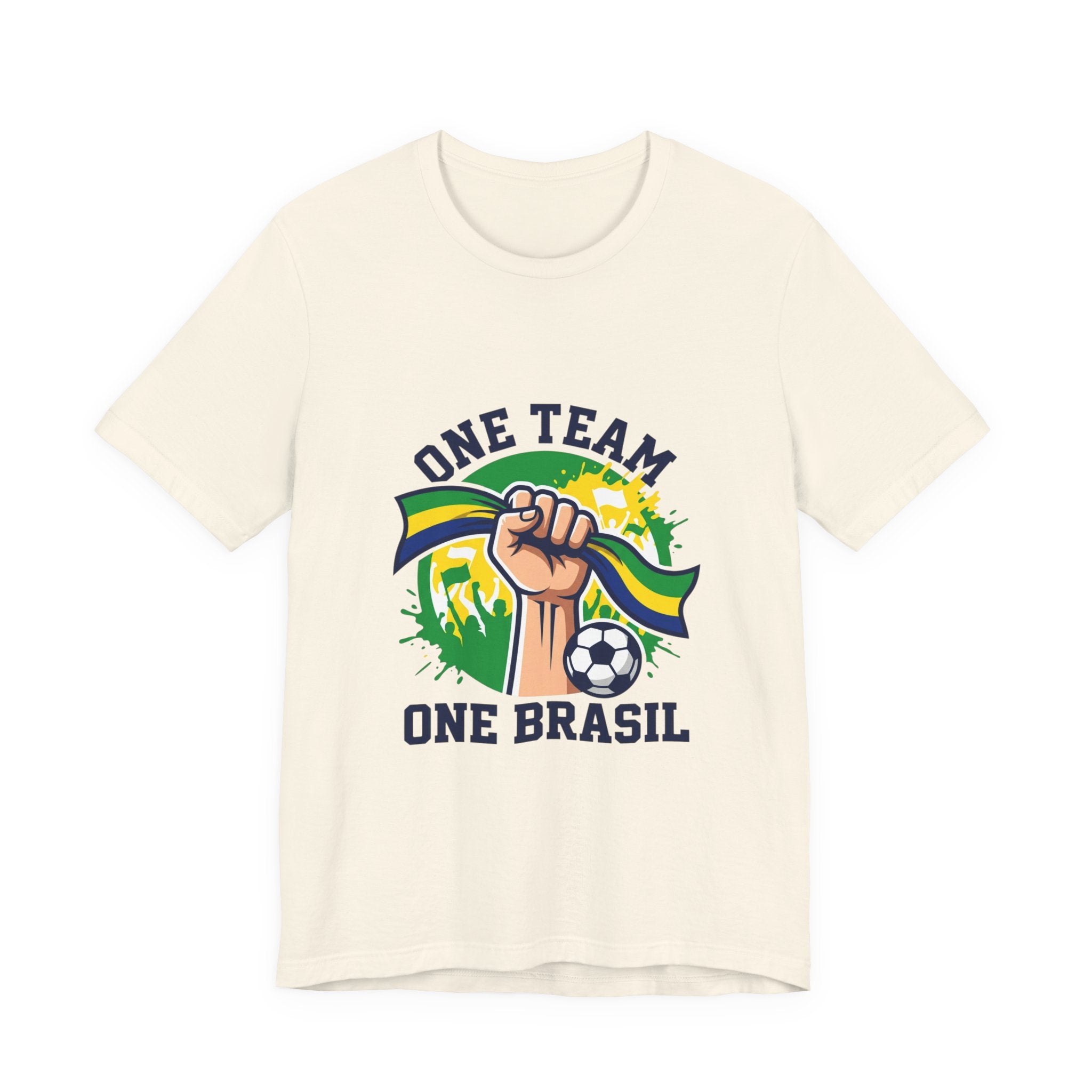 One Team One Brasil T-Shirt | Brazil Soccer, Country Pride, Retro Supporters