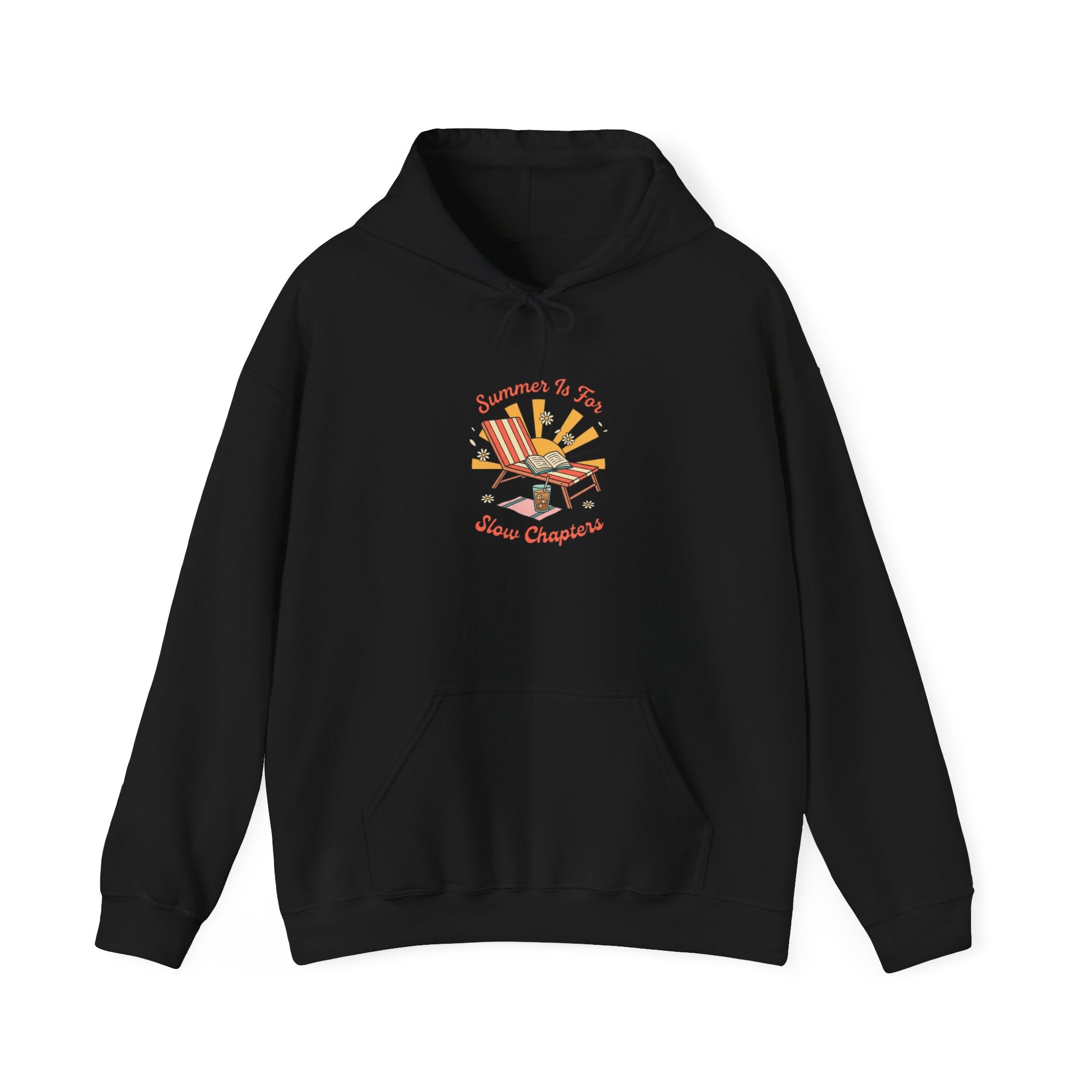 Sunny Beach Chair Illustration Hoodie | summer aesthetic, coastal vibes
