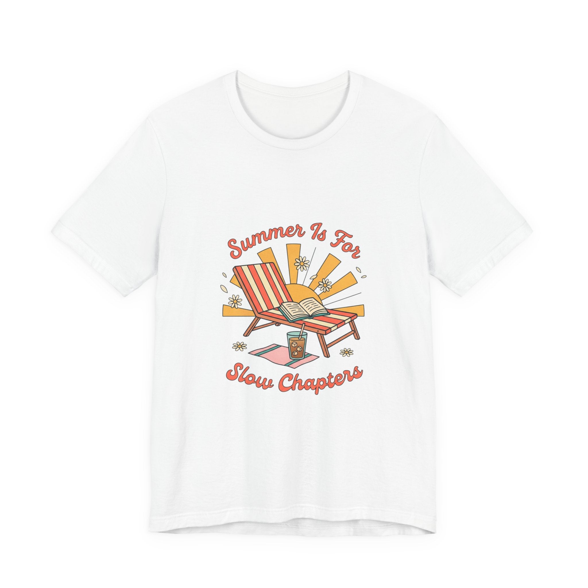 Summer Is For Slow Chapters Tee | summer aesthetic, retro coastal vibes