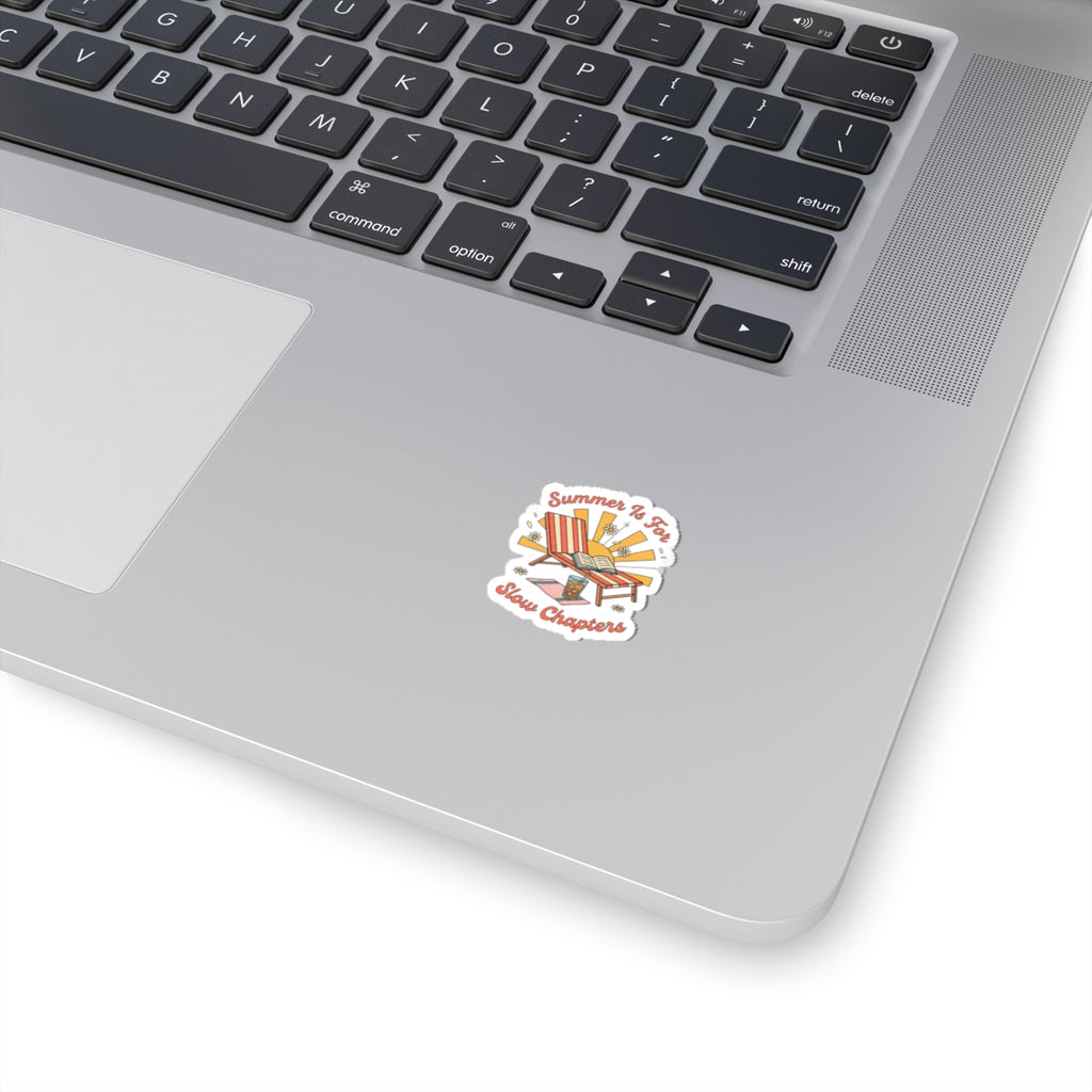 Summer Is For Slow Chapters Sticker | summer aesthetic, pastel coastal vibes