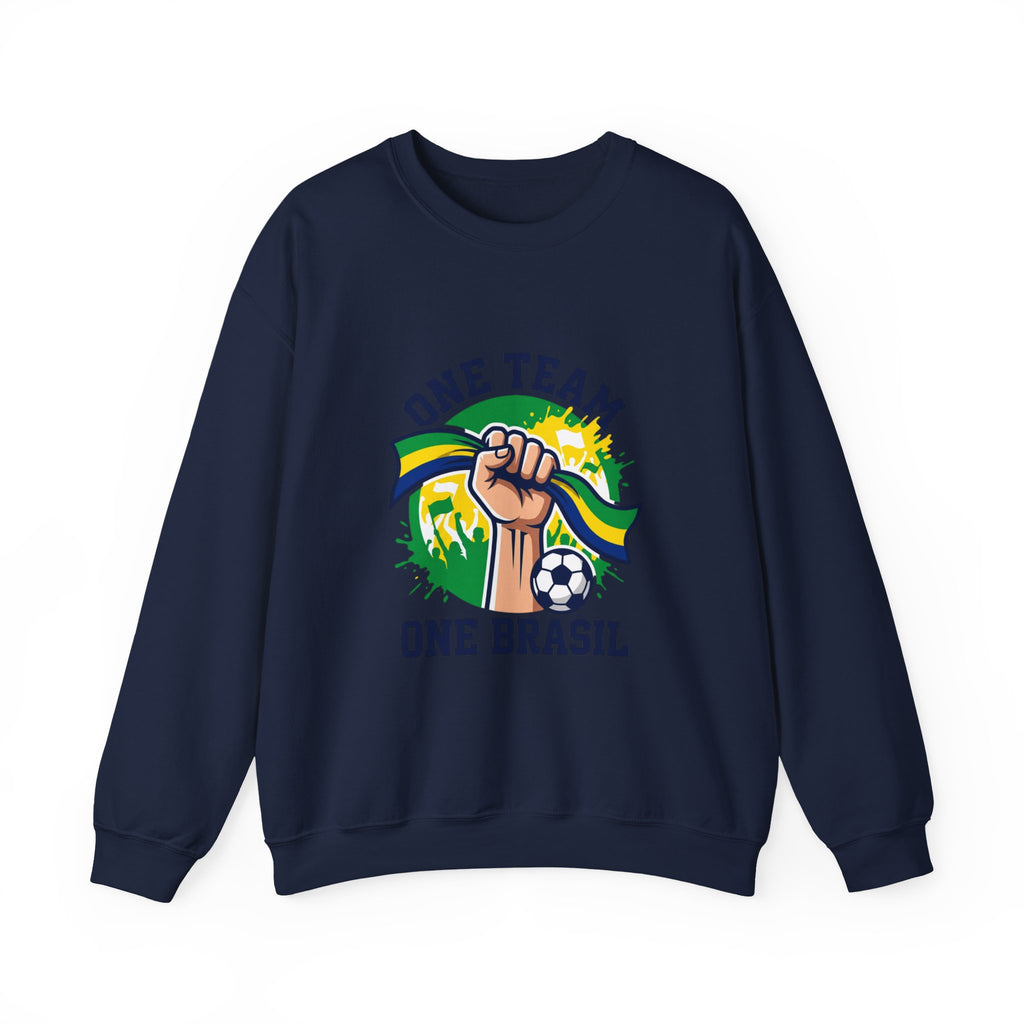 One Team One Brasil Sweatshirt | country pride, retro soccer
