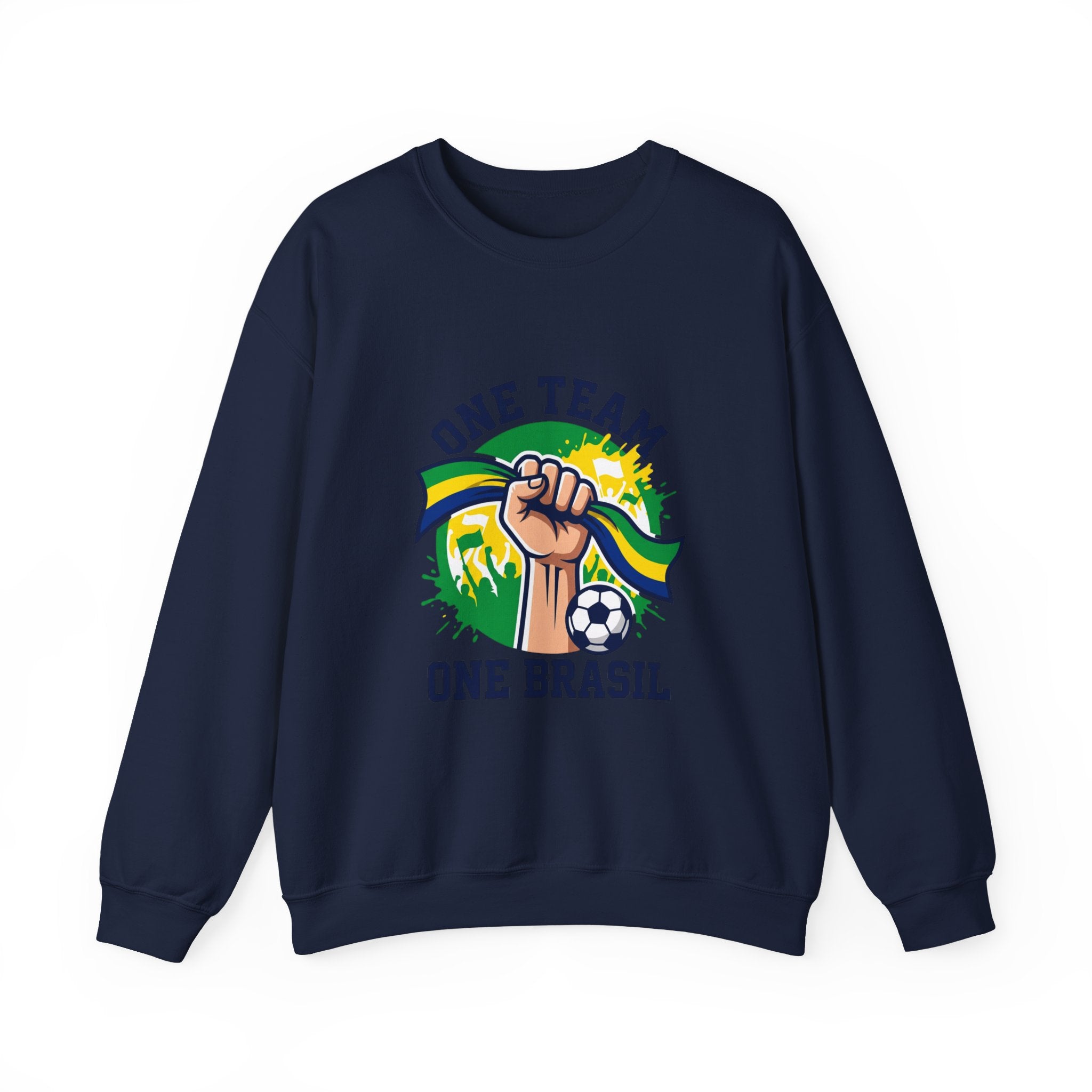 One Team One Brasil Sweatshirt | country pride, retro soccer