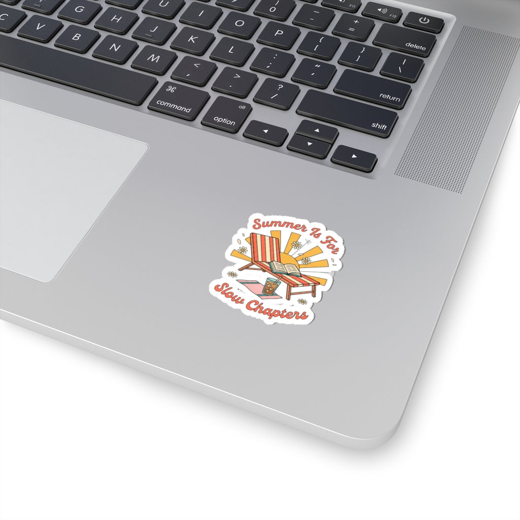 Summer Is For Slow Chapters Sticker | summer aesthetic, pastel coastal vibes