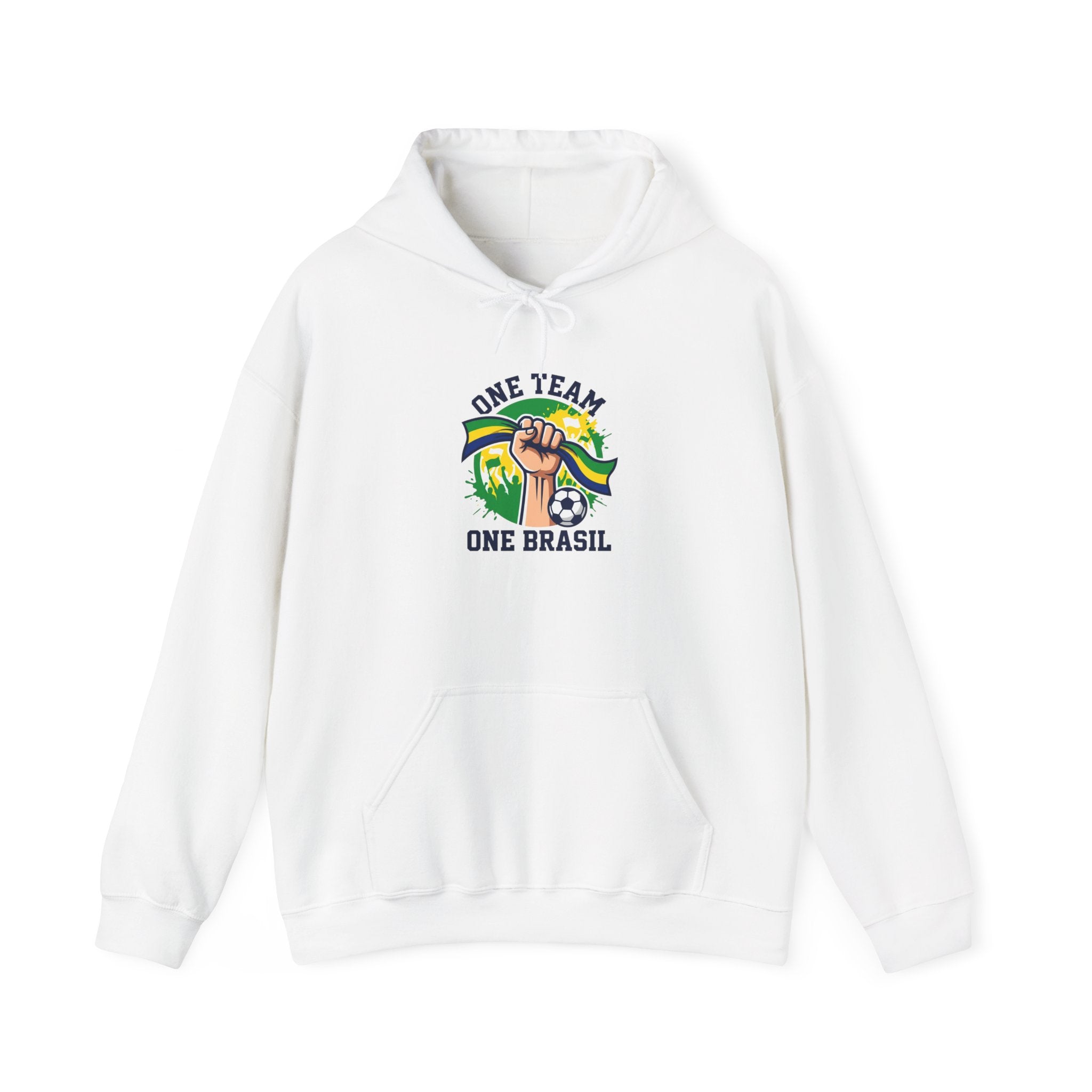 One Team One Brasil Hoodie | country pride, retro soccer