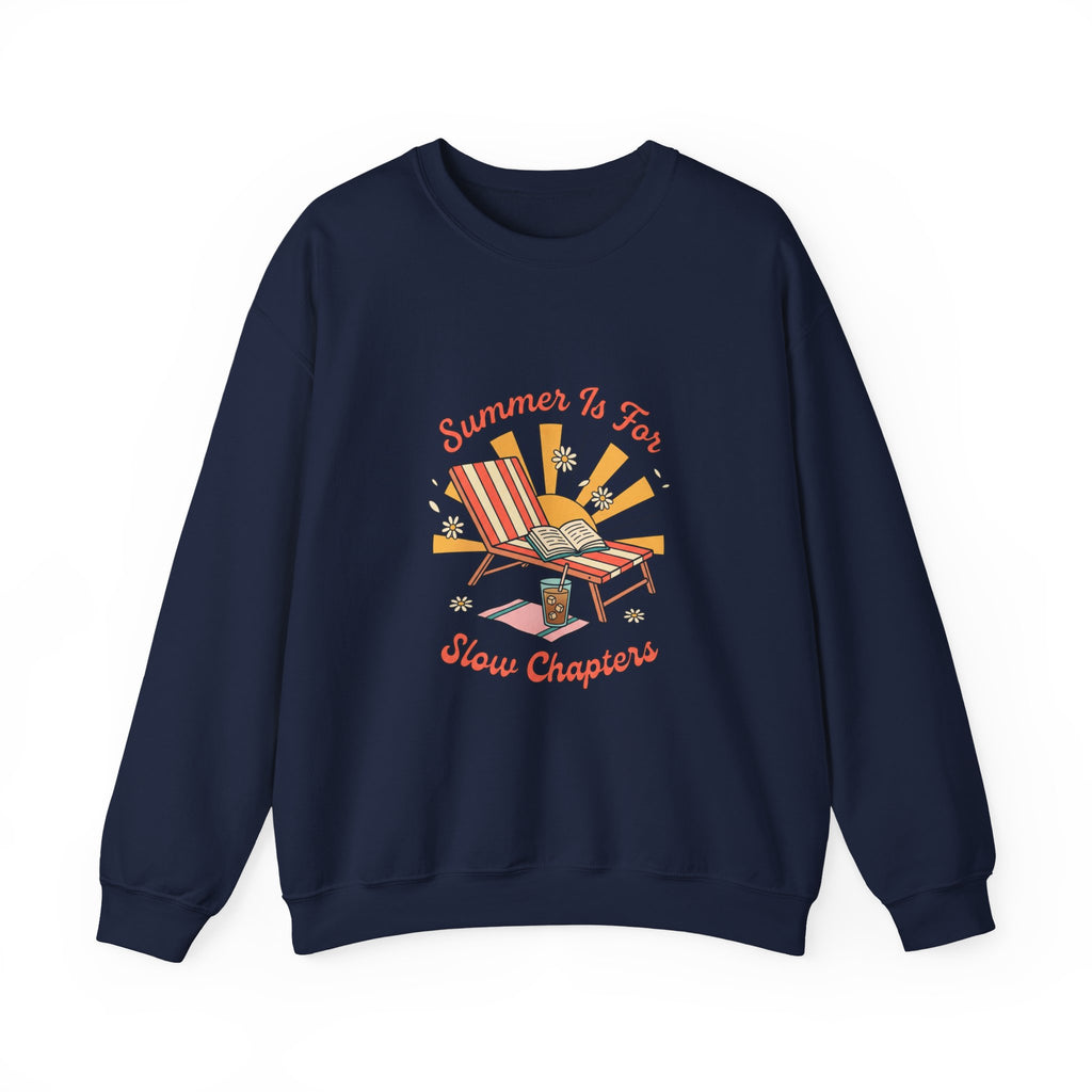 Summer Is For Slow Chapters Crewneck, summer aesthetic, retro coastal vibes