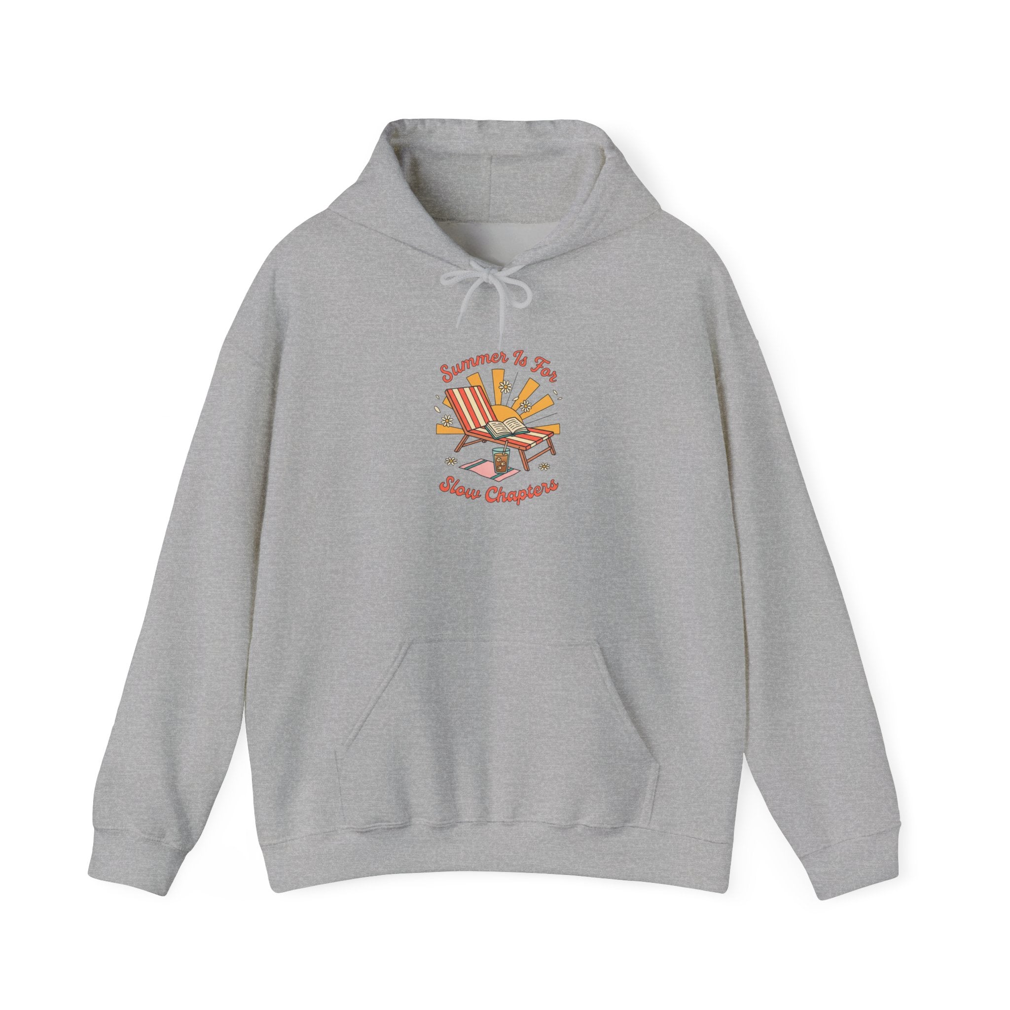 Sunny Beach Chair Illustration Hoodie | summer aesthetic, coastal vibes