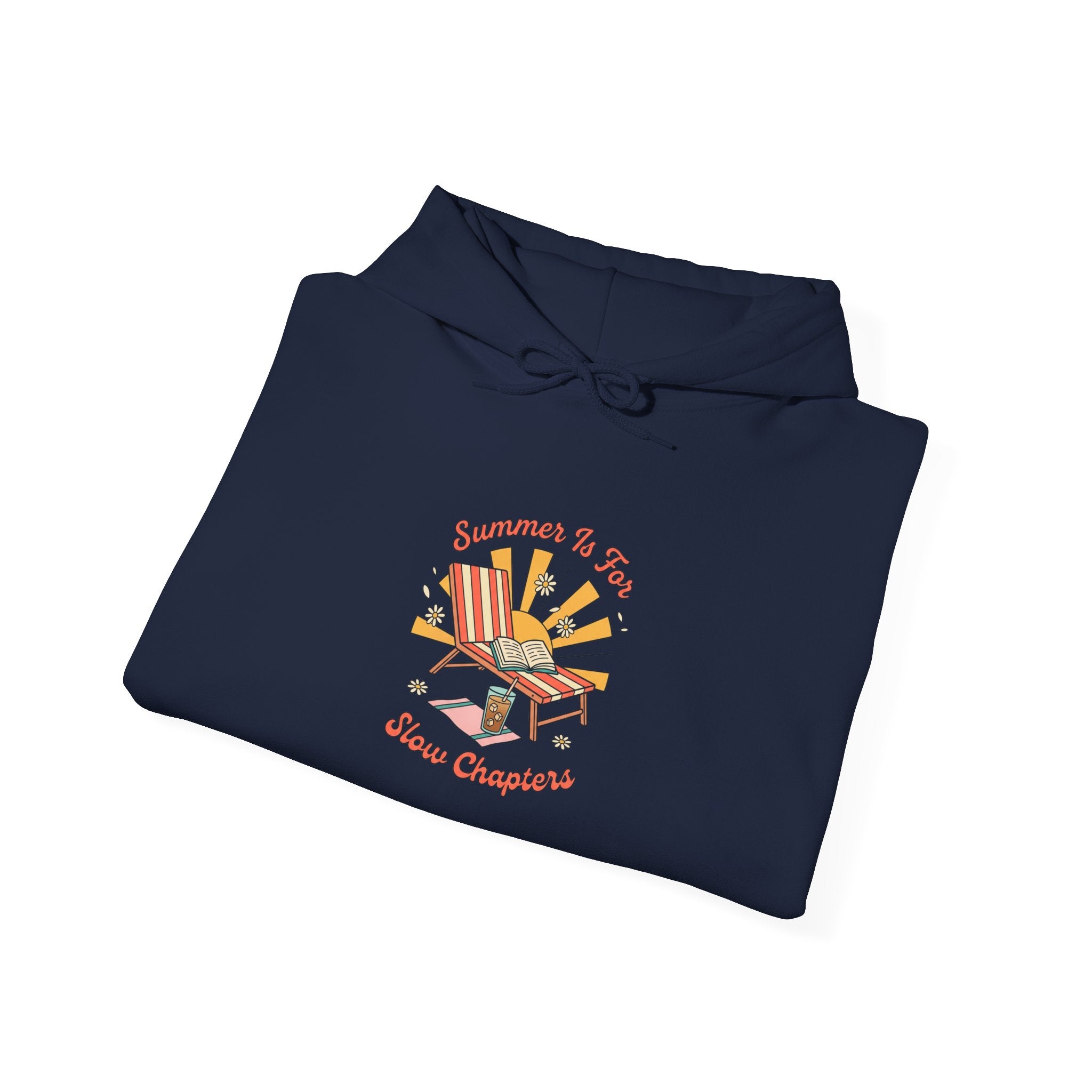Sunny Beach Chair Illustration Hoodie | summer aesthetic, coastal vibes