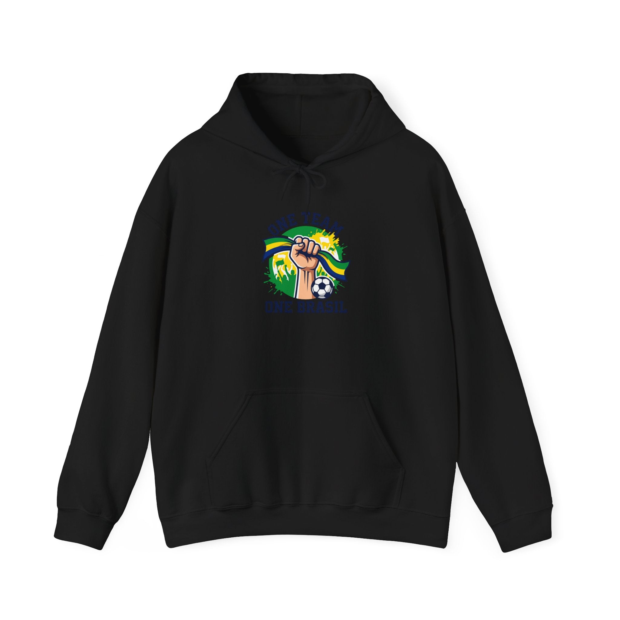 One Team One Brasil Hoodie | country pride, retro soccer