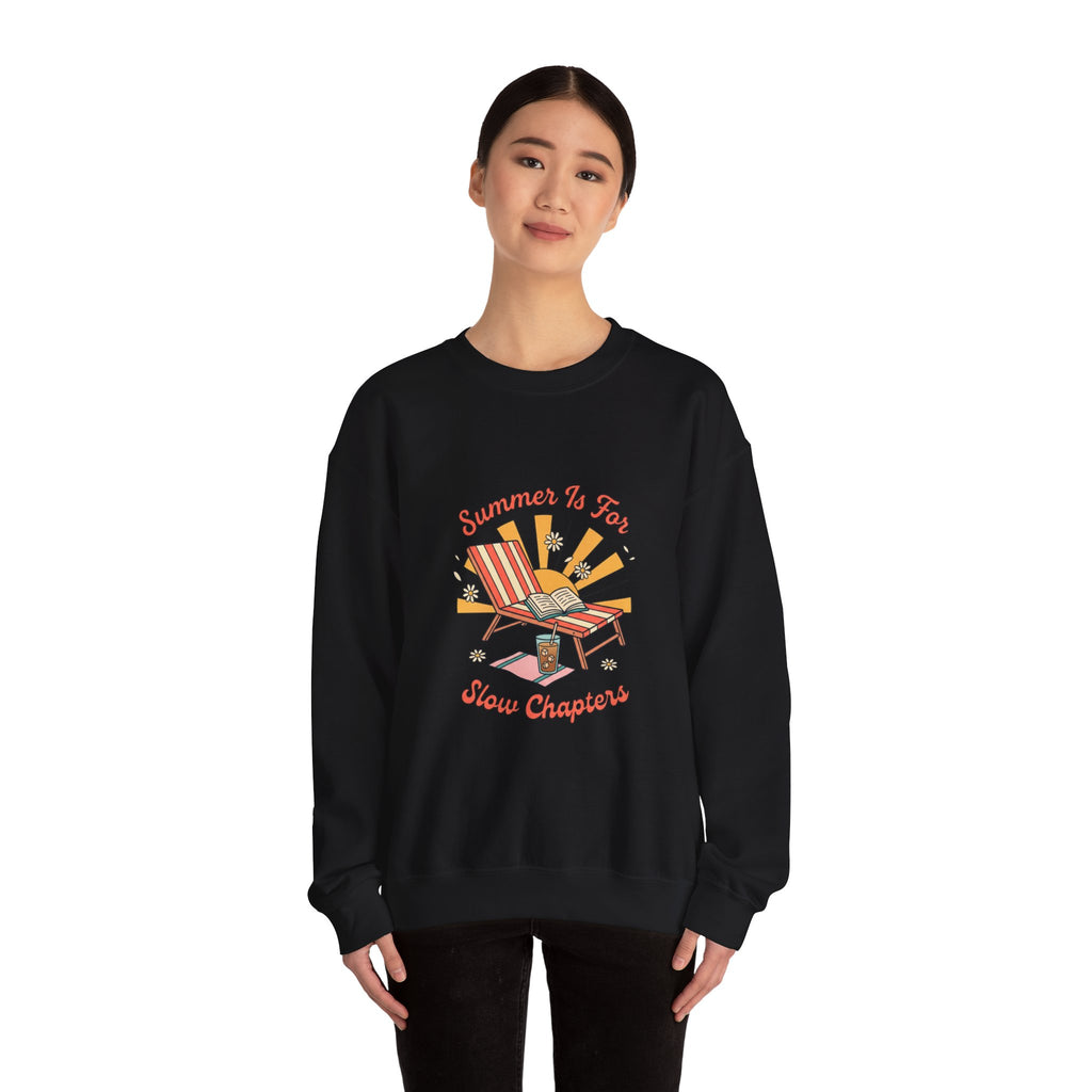 Summer Is For Slow Chapters Crewneck, summer aesthetic, retro coastal vibes