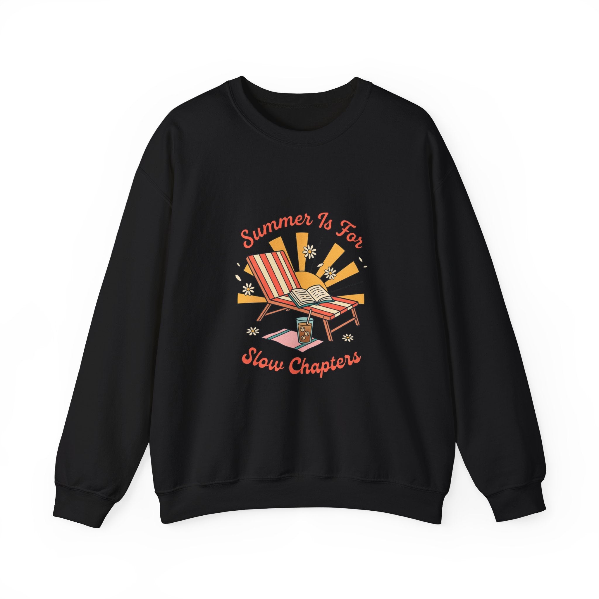 Summer Is For Slow Chapters Crewneck, summer aesthetic, retro coastal vibes