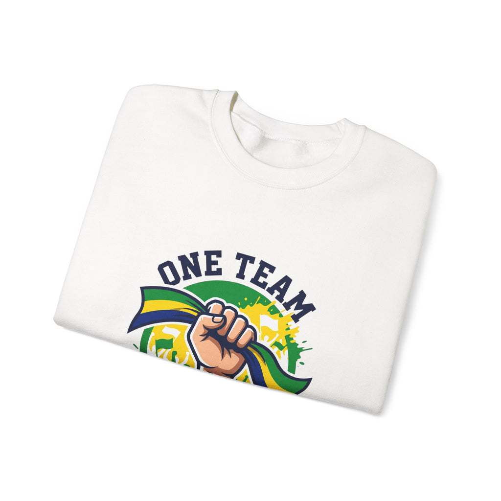 One Team One Brasil Sweatshirt | country pride, retro soccer