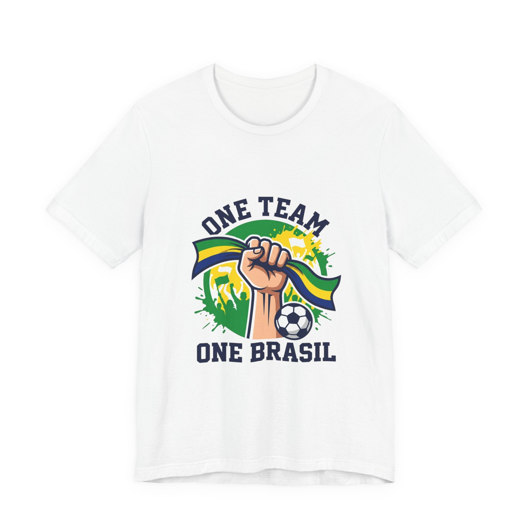 One Team One Brasil T-Shirt | Brazil Soccer, Country Pride, Retro Supporters