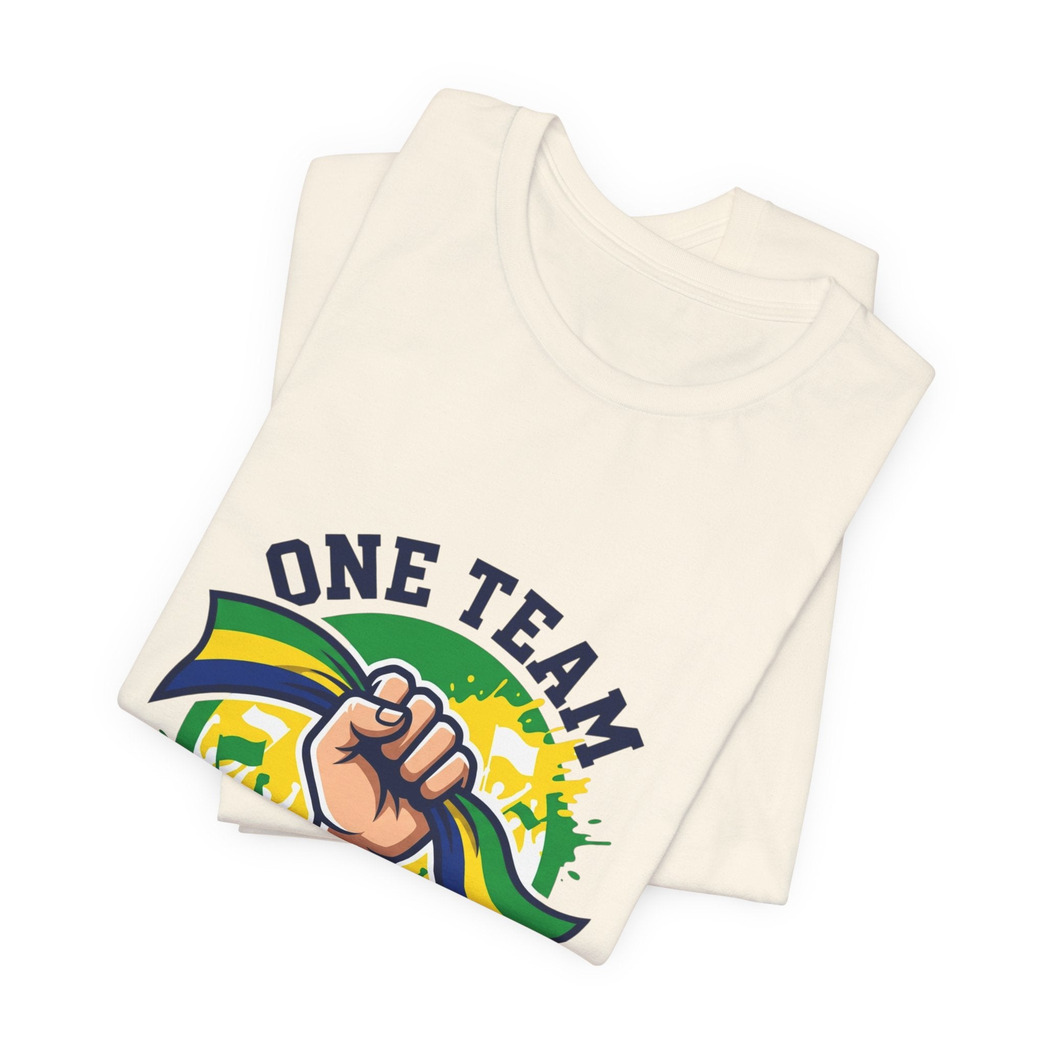 One Team One Brasil T-Shirt | Brazil Soccer, Country Pride, Retro Supporters
