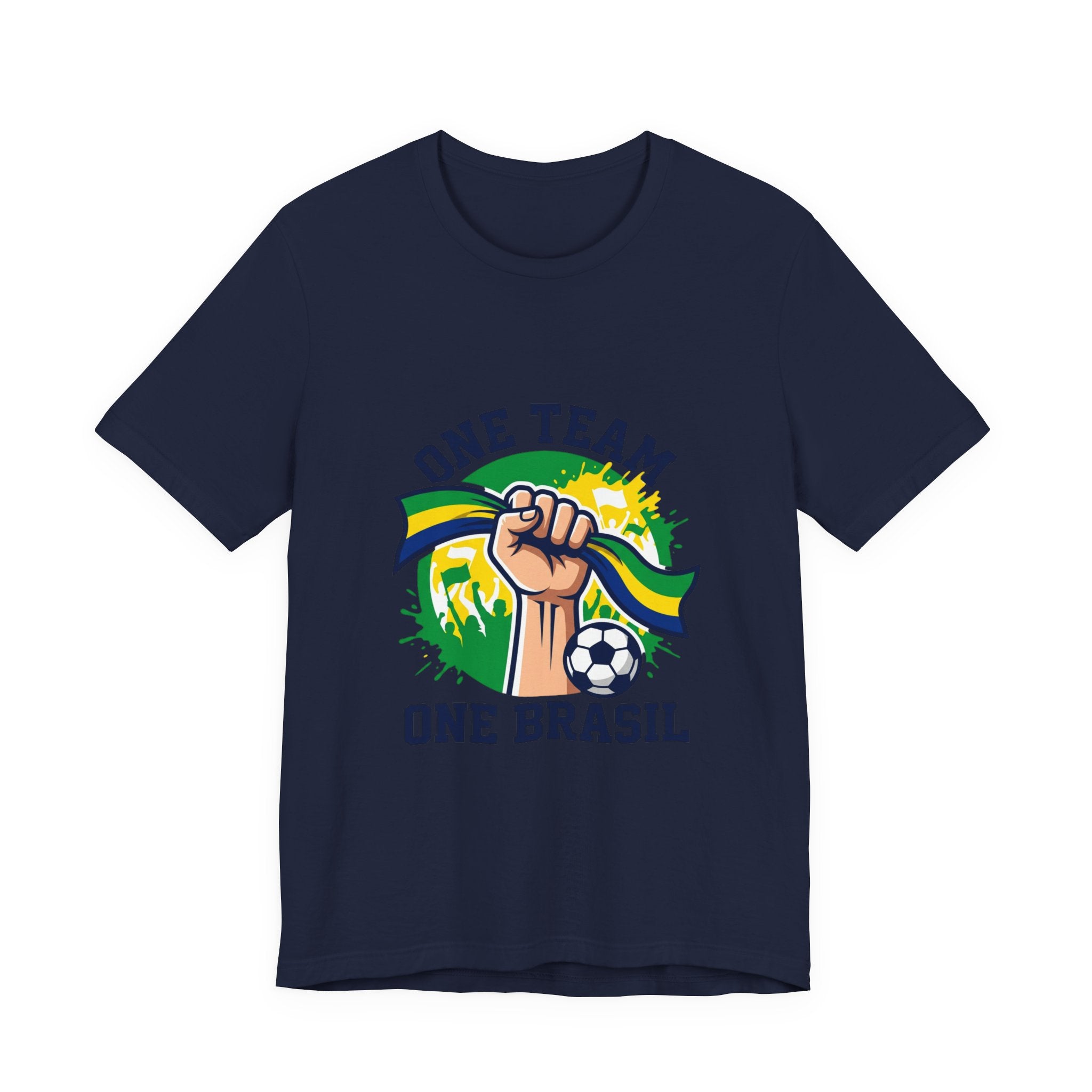 One Team One Brasil T-Shirt | Brazil Soccer, Country Pride, Retro Supporters
