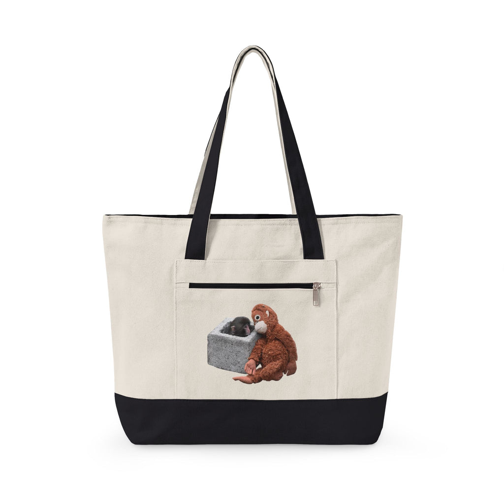 Punch the Monkey Canvas Tote