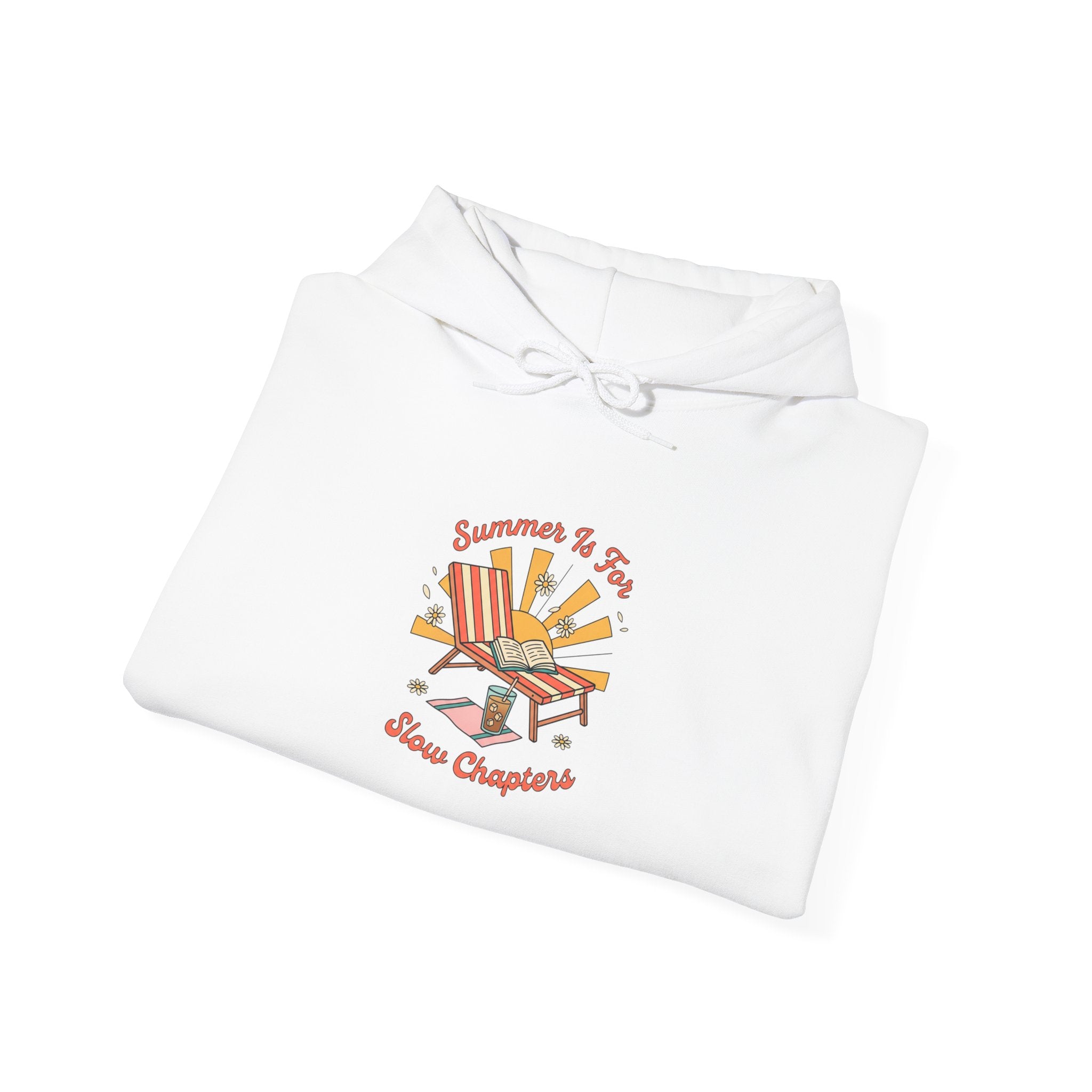 Sunny Beach Chair Illustration Hoodie | summer aesthetic, coastal vibes