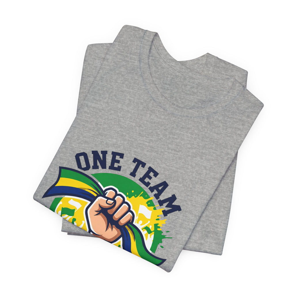 One Team One Brasil T-Shirt | Brazil Soccer, Country Pride, Retro Supporters