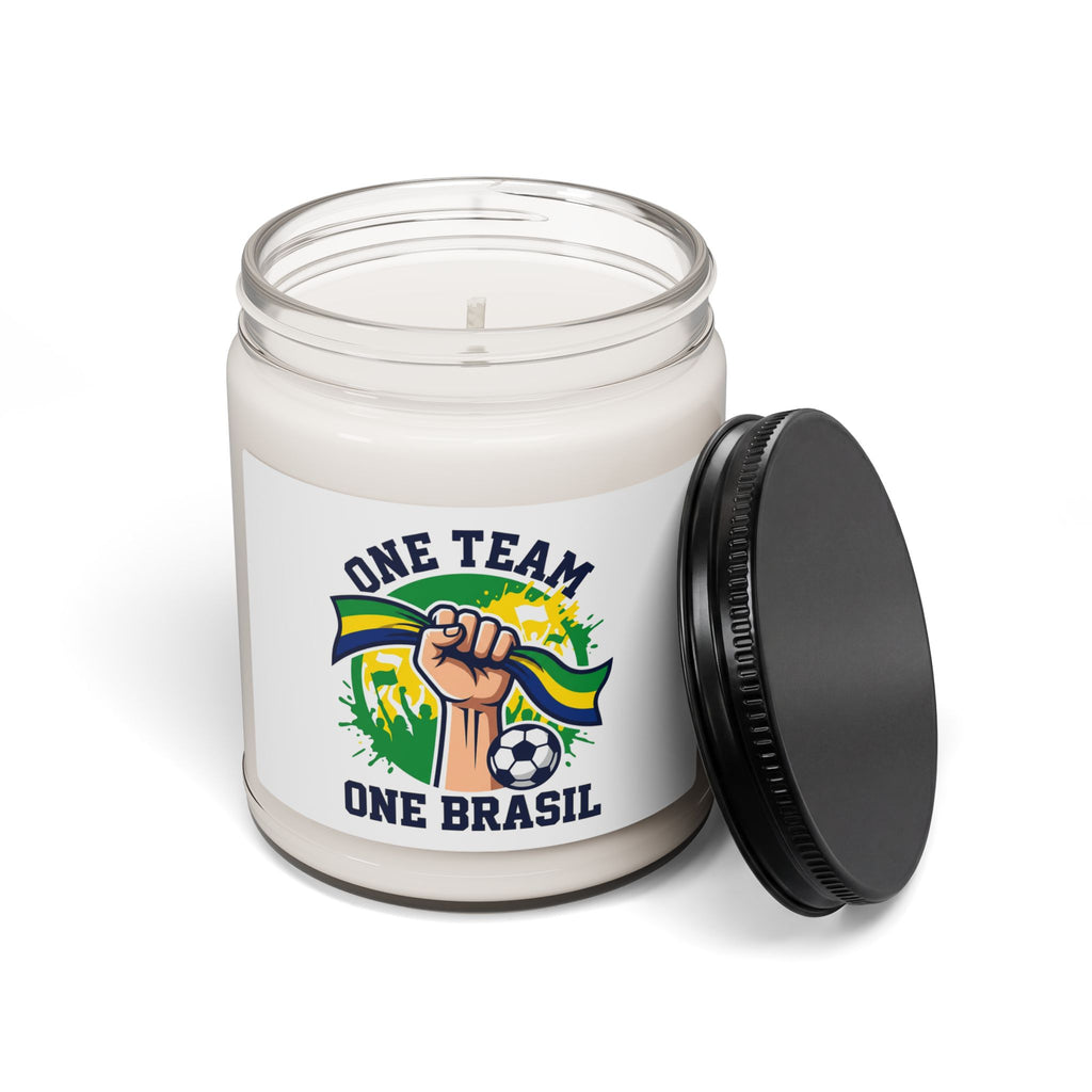 One Team One Brasil Candle, Country Pride Retro Soccer, National Colors