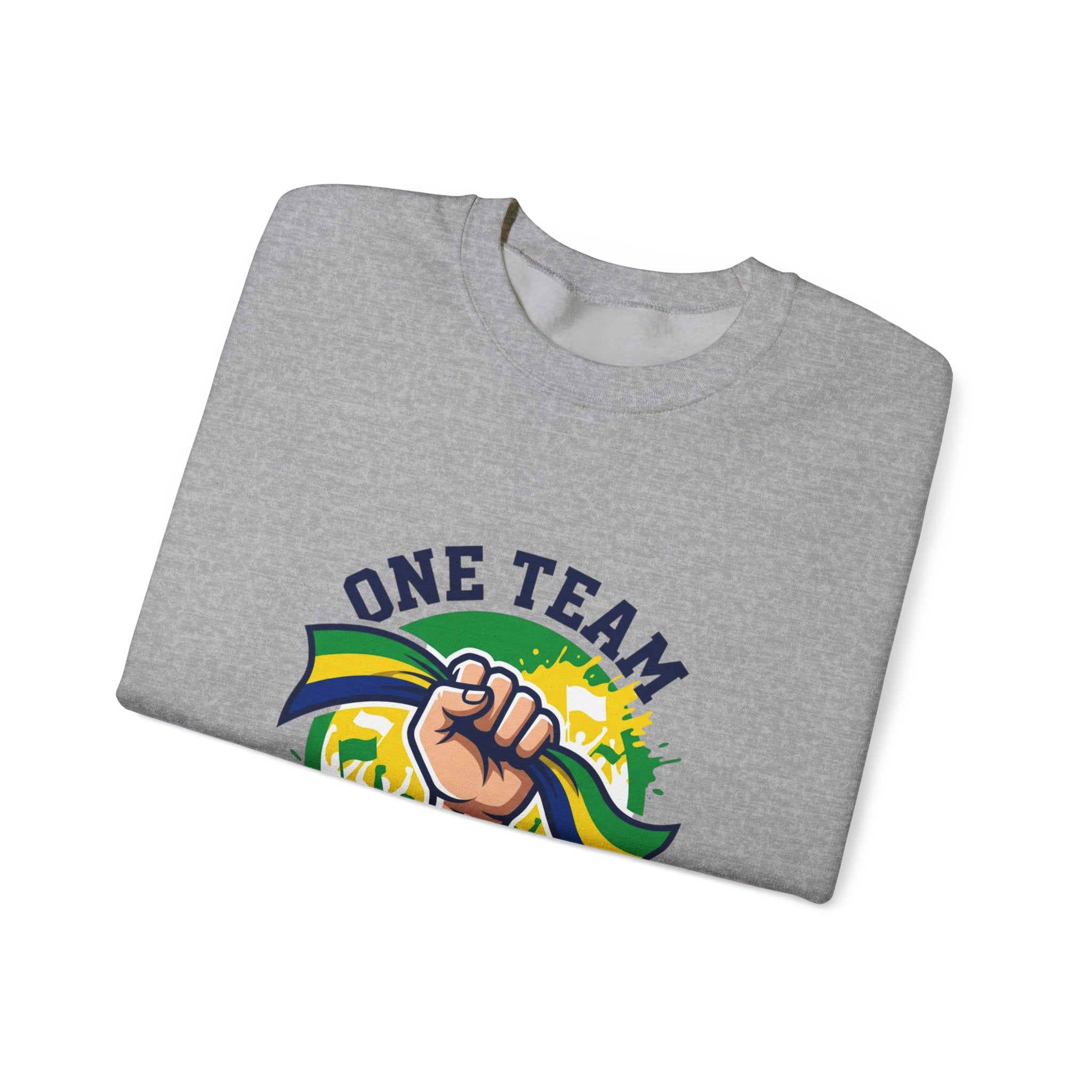 One Team One Brasil Sweatshirt | country pride, retro soccer