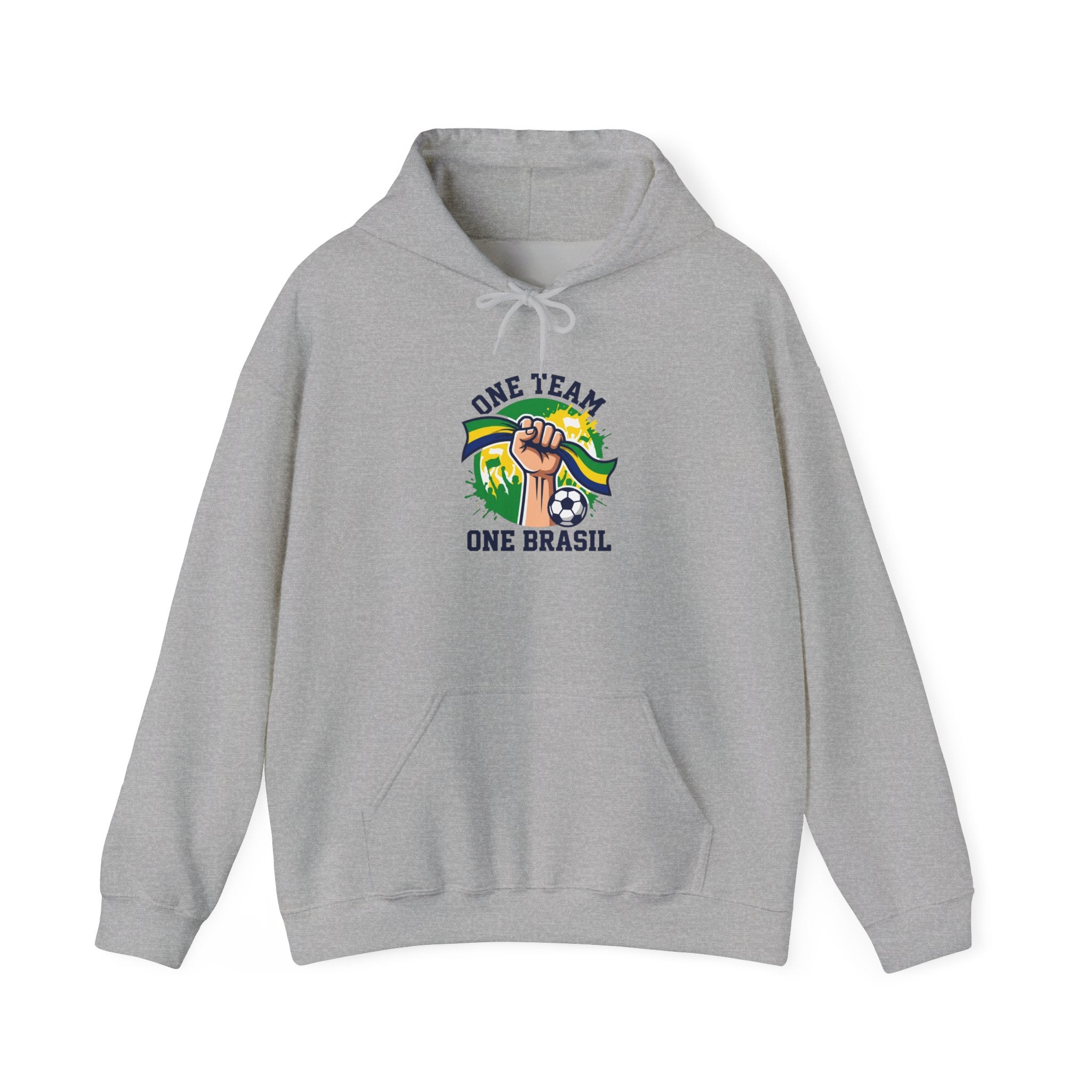 One Team One Brasil Hoodie | country pride, retro soccer