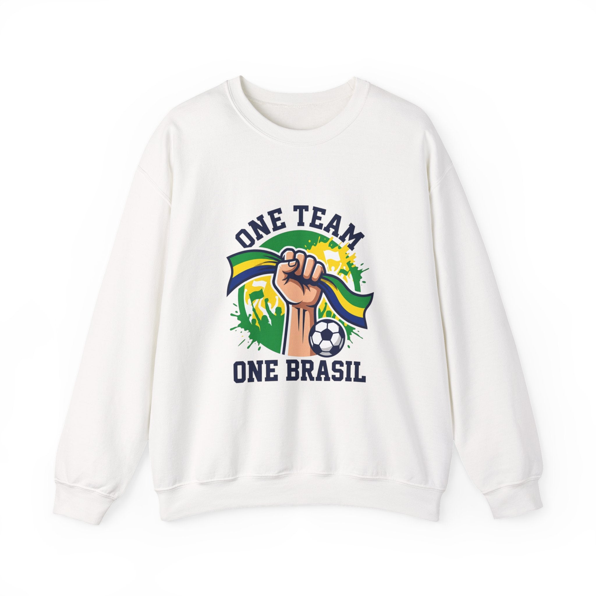 One Team One Brasil Sweatshirt | country pride, retro soccer